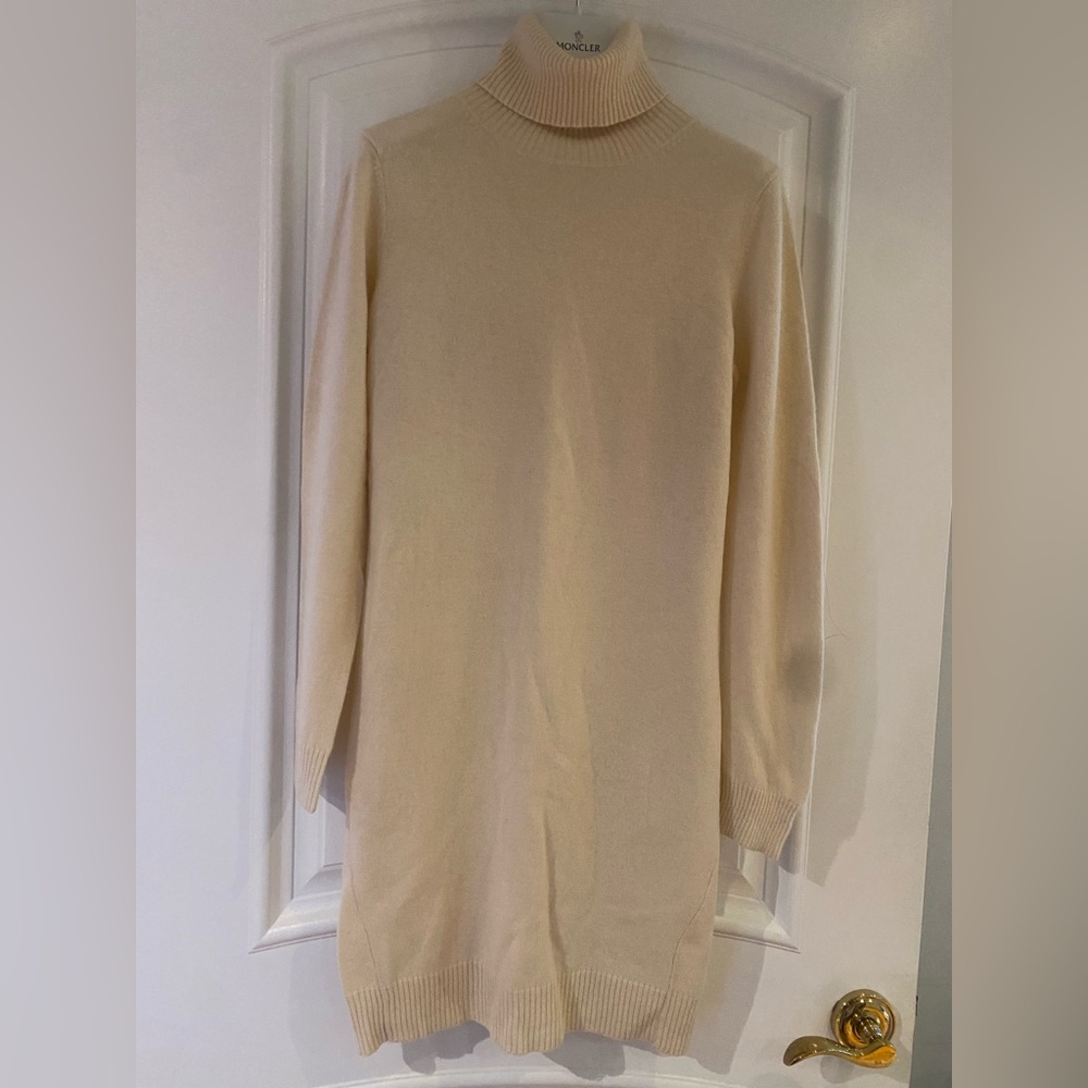 100% pure cashmere turtleneck dress